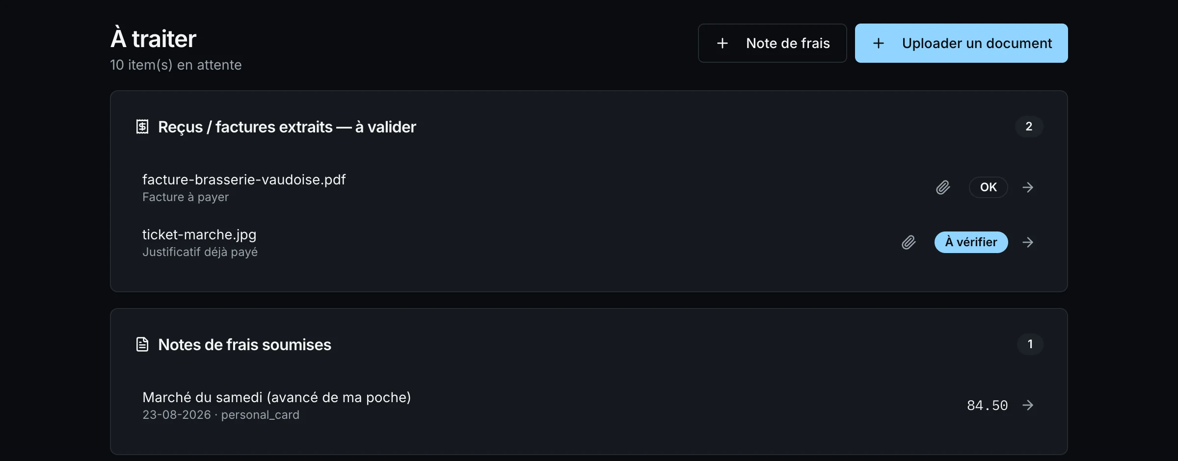 Déposer votre première pièce